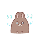 いつものうさちゃん(オノマトペのすがた)（個別スタンプ：5）