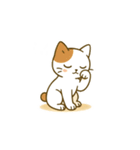 クリーニング店の休憩室住み保護猫レイン（個別スタンプ：9）