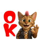 PUNKな猫たち vol.1（個別スタンプ：34）