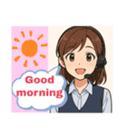 コールセンター女子の日常＆応援（個別スタンプ：2）