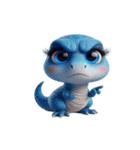 おもしろドラゴンのかわいい返事（個別スタンプ：7）