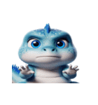 おもしろドラゴンのかわいい返事（個別スタンプ：9）