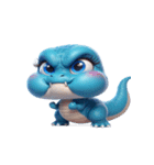 おもしろドラゴンのかわいい返事（個別スタンプ：11）