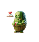 告白するキュウリ（個別スタンプ：4）
