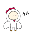 ニワトリキグルミのベビー（個別スタンプ：14）