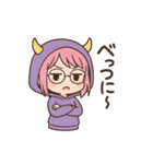 おにちゃん（紫）（個別スタンプ：9）