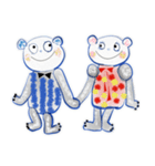 W. はなちゃん P. 85 くまのクマオとプーコ（個別スタンプ：18）