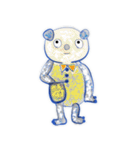 W. はなちゃん P. 85 くまのクマオとプーコ（個別スタンプ：19）