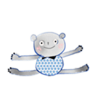 W. はなちゃん P. 85 くまのクマオとプーコ（個別スタンプ：31）