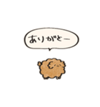 小さいモコモコのスタンプ（個別スタンプ：3）
