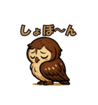 かわいいアフリカワシミミズク(フクロウ)3（個別スタンプ：13）