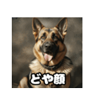 表情豊かなシェパードの日常トーク（個別スタンプ：8）