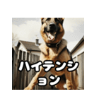 表情豊かなシェパードの日常トーク（個別スタンプ：35）