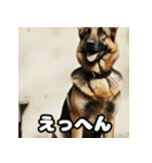 表情豊かなシェパードの日常トーク（個別スタンプ：38）