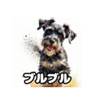 表情豊かなミニチュアシュナウザースタンプ（個別スタンプ：14）