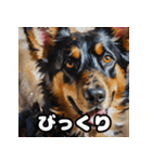 表情豊かなシェパードの毎日スタンプ（個別スタンプ：3）