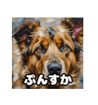 表情豊かなシェパードの毎日スタンプ（個別スタンプ：6）