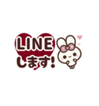 [❷]動く背景⬛大人女子❤️CUTE⬛PINK<再販>（個別スタンプ：11）