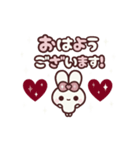 [❷]⏹⬛ピョンピョンラビット⬛ローズ<再販>（個別スタンプ：1）