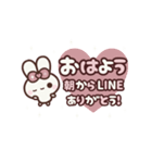 [❷]⏹⬛ピョンピョンラビット⬛ローズ<再販>（個別スタンプ：2）
