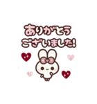 [❷]⏹⬛ピョンピョンラビット⬛ローズ<再販>（個別スタンプ：6）