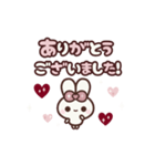 [❷]▶️⬛ピョンピョンラビット⬛ROSE<再販>（個別スタンプ：6）