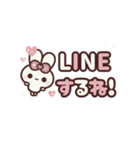 [❷]▶️⬛ピョンピョンラビット⬛ROSE<再販>（個別スタンプ：10）