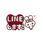 [❷]▶️⬛ピョンピョンラビット⬛ROSE<再販>（個別スタンプ：11）