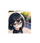 アニメ風の眼鏡女子！（個別スタンプ：32）