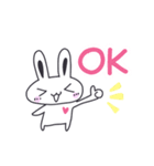気まぐれうさぎの使いやすい日常スタンプ（個別スタンプ：3）