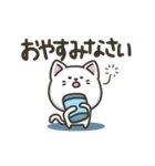 白ねこの【冬】スタンプ（個別スタンプ：3）