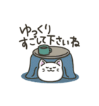 白ねこの【冬】スタンプ（個別スタンプ：19）