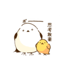 ちょっとウザいシマエナガとヒヨコ（個別スタンプ：23）