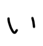 ゆるい手書き絵文字 あ行〜な行バージョン（個別スタンプ：2）