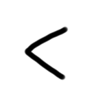 ゆるい手書き絵文字 あ行〜な行バージョン（個別スタンプ：8）