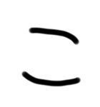 ゆるい手書き絵文字 あ行〜な行バージョン（個別スタンプ：10）