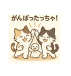 にゃ～んSticker(桜月＆ホームズ）6月（個別スタンプ：3）