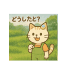 にゃ～んSticker(桜月＆ホームズ）6月（個別スタンプ：14）