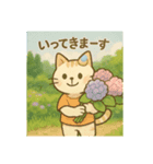 にゃ～んSticker(桜月＆ホームズ）6月（個別スタンプ：16）