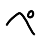 ゆるい手書き絵文字 ど〜ぽ＆記号Ver（個別スタンプ：10）