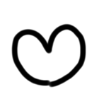 ゆるい手書き絵文字 ど〜ぽ＆記号Ver（個別スタンプ：17）