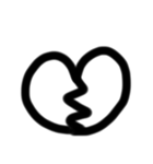 ゆるい手書き絵文字 ど〜ぽ＆記号Ver（個別スタンプ：19）