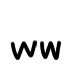 ゆるい手書き絵文字 ど〜ぽ＆記号Ver（個別スタンプ：20）