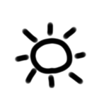 ゆるい手書き絵文字 ど〜ぽ＆記号Ver（個別スタンプ：27）
