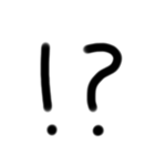 ゆるい手書き絵文字 ど〜ぽ＆記号Ver（個別スタンプ：32）