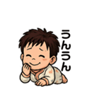 赤ちゃんスタンプ(生後3ヶ月頃)（個別スタンプ：14）
