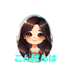 キュンシリーズ可愛い女の子（個別スタンプ：3）