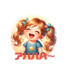 キュンシリーズ可愛い女の子（個別スタンプ：6）