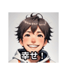 元気な男の子の感情豊かな日常スタンプ（個別スタンプ：10）