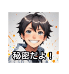 元気な男の子の感情豊かな日常スタンプ（個別スタンプ：22）